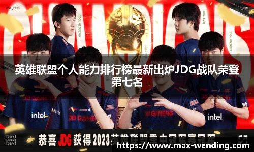 英雄联盟个人能力排行榜最新出炉JDG战队荣登第七名